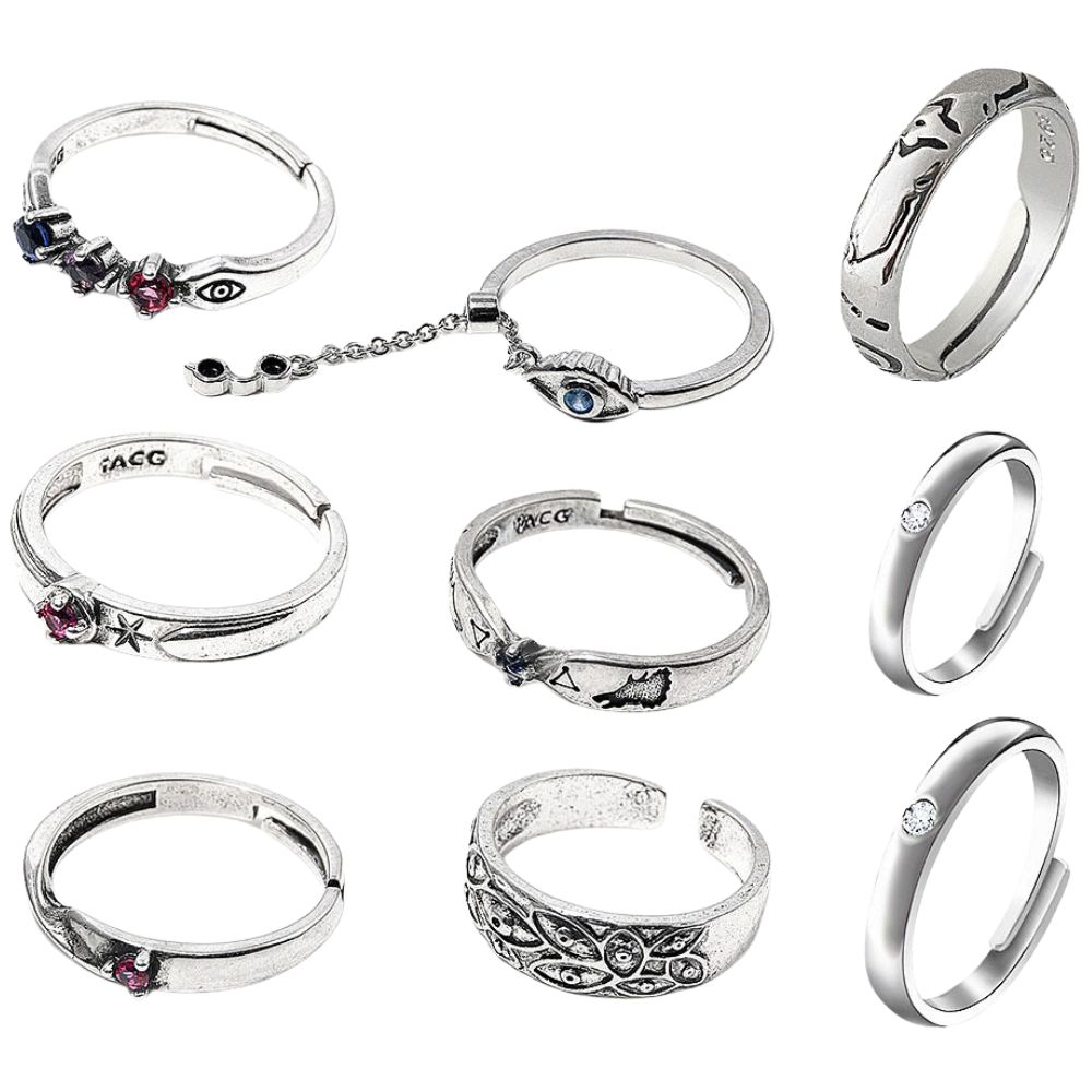 Women Accessories Gift Set - แหวนอนิเมะ JJK ยูตะ โอคค็อตสึ คอสเพลย์ แหวนคู่รักชายหญิง