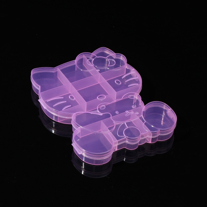 Women Accessories Gift Box - กล่องเก็บของลายการ์ตูน Hello Kitty 10 ช่อง น่ารักสำหรับผู้หญิง