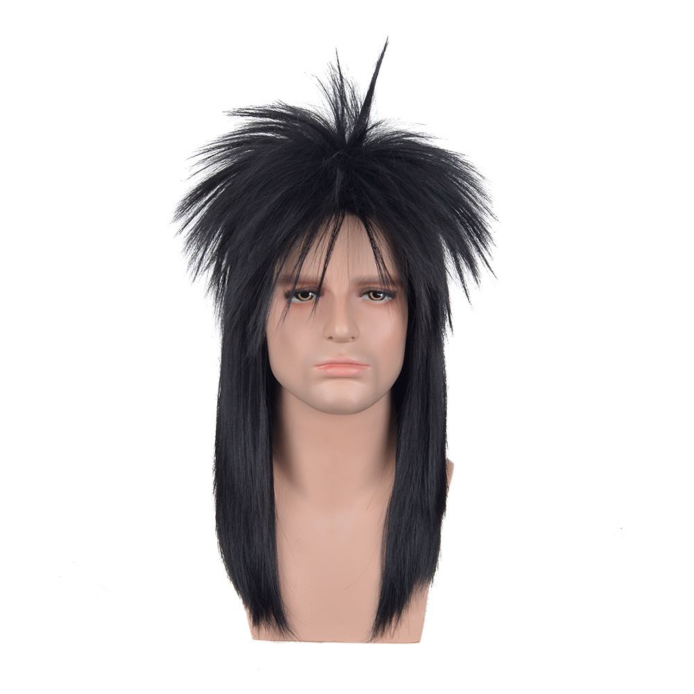 Women'S Accessories In The 70S - Unisex ยาวสีดำ70S 80S Mullet Cher Glam