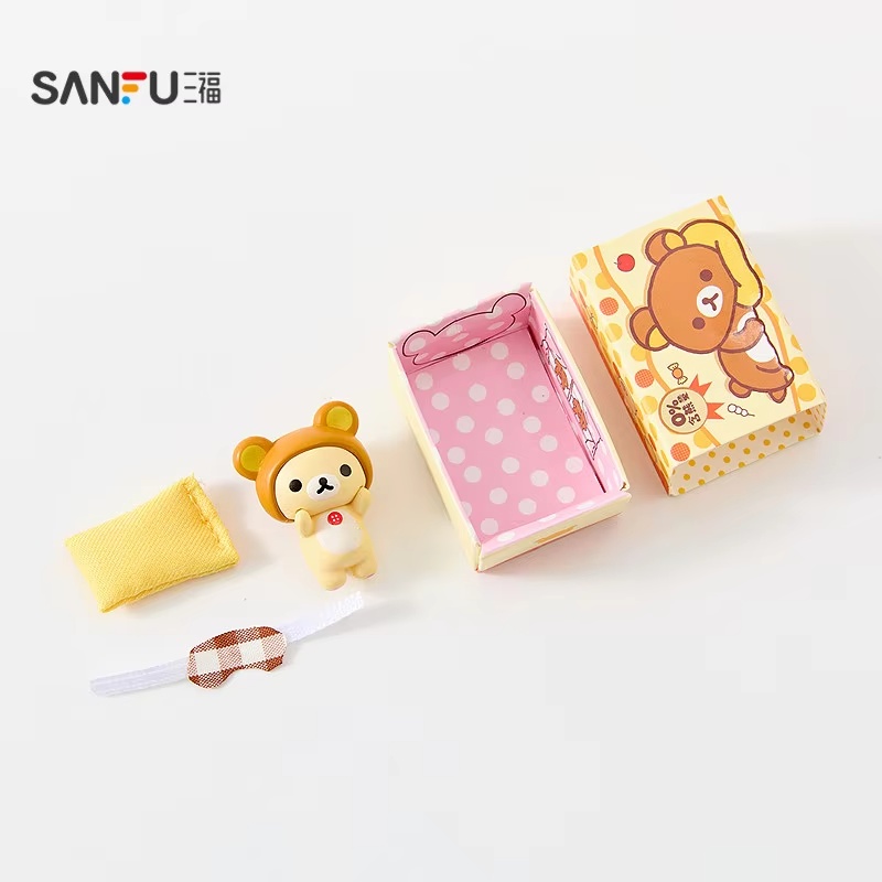Women Accessories Gift Box - กล่องขนมริลัคคุมะ Sanfu ของแท้ กล่องสุ่มขนาดเล็ก น่ารัก คาวาอี้