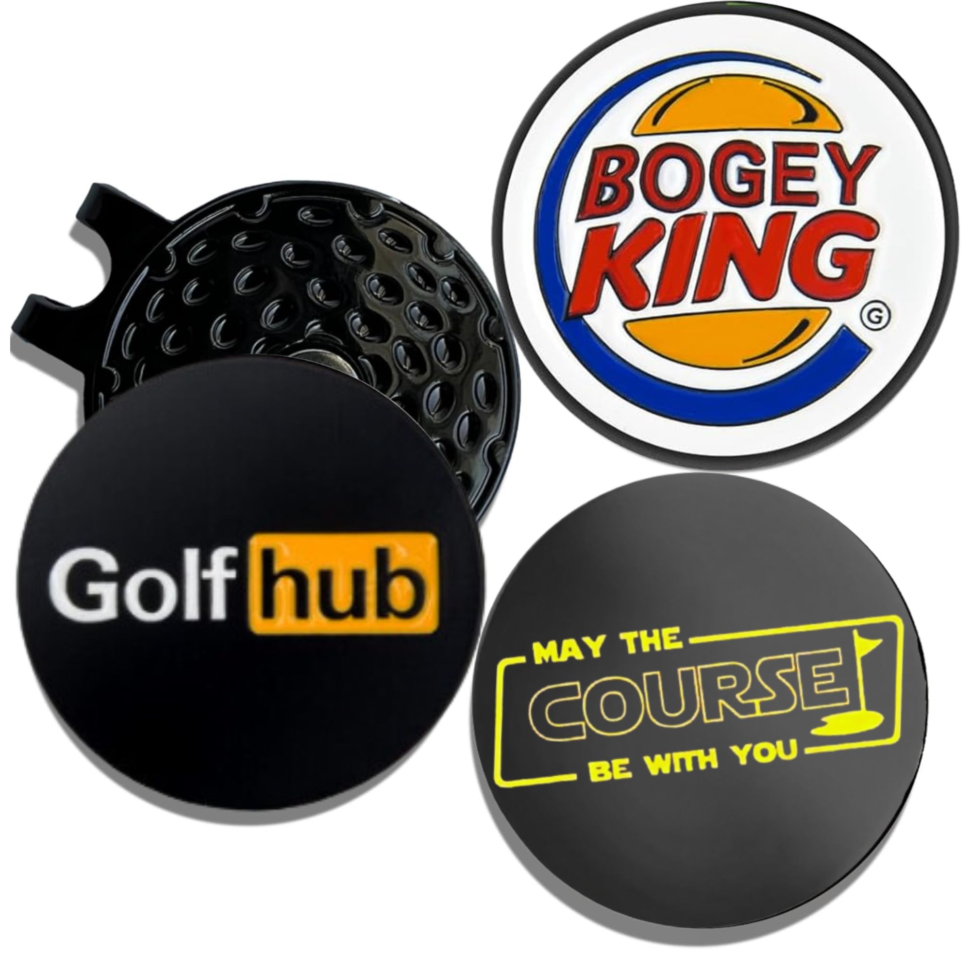 Women'S Golf Accessories - ที่หนีบหมวกแม่เหล็กแบบตลก 3 ชิ้น พร้อมที่หนีบหมวกแม่เหล็กแบบตลกสำหรับผู้ชาย ผู้หญิง ของขวัญกอล์ฟระดับพรีเมียม