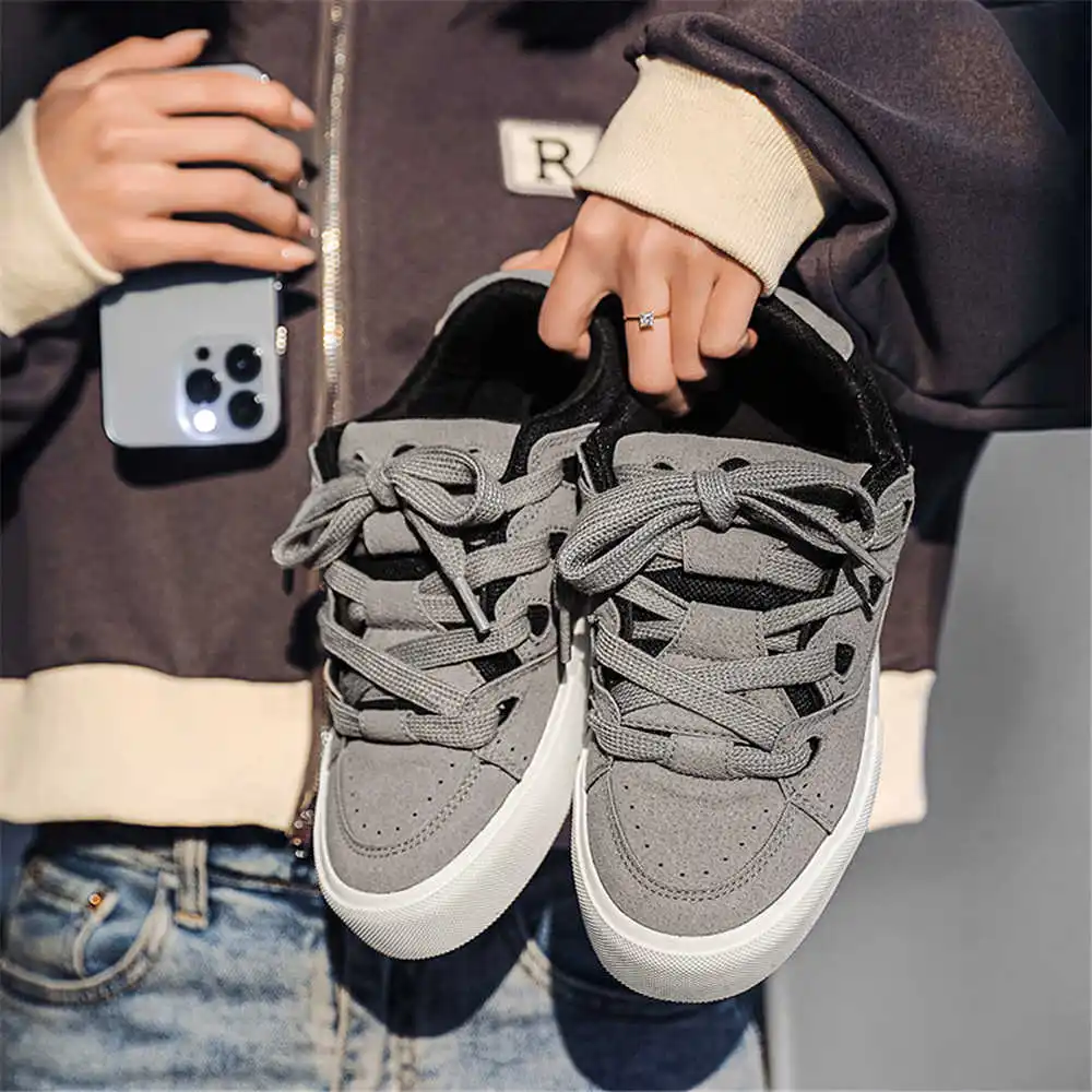 Women'S Accessories Wholesale Suppliers - กับ Lacing Hiphop ผู้หญิงรองเท้าสเก็ตบอร์ดวอลเลย์บอลรองเท้าผ้าใบสําหรับสตรี Beige Boot