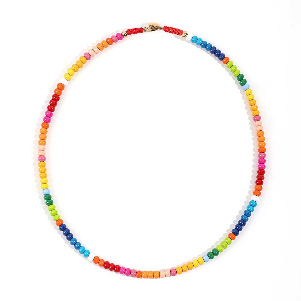 สร้อยคอลูกปัดโลหะสีรุ้ง Boho ส - Women'S Accessories Wholesale Suppliers บทวิจารณ์และราคา