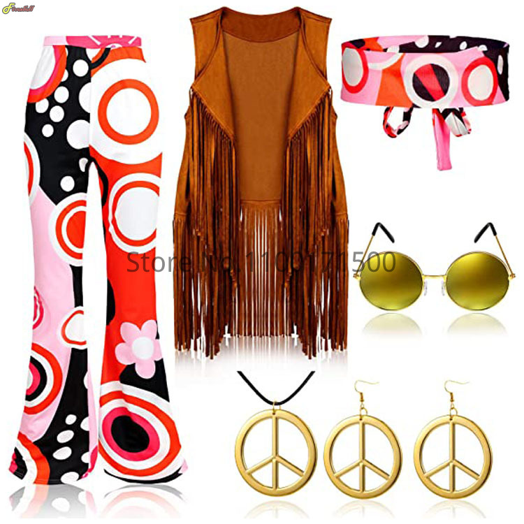 ชุดคอสตูมฮิปปี้แนวฮาโลวีนสำหรั - Women'S Accessories In The 70S บทวิจารณ์และราคา