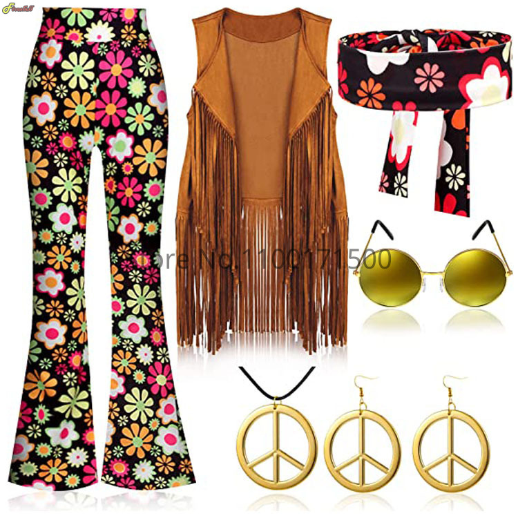 ชุดคอสตูมฮิปปี้แนวฮาโลวีนสำหรั - Women'S Accessories In The 70S บทวิจารณ์และราคา
