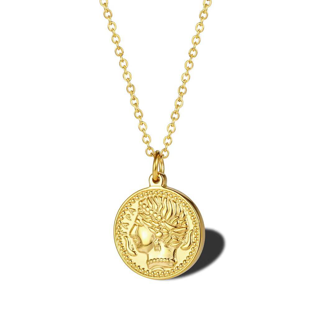 สร้อยคอจี้เหรียญพระราชินีเอลิซ - Coin Necklace Delicate บทวิจารณ์และราคา
