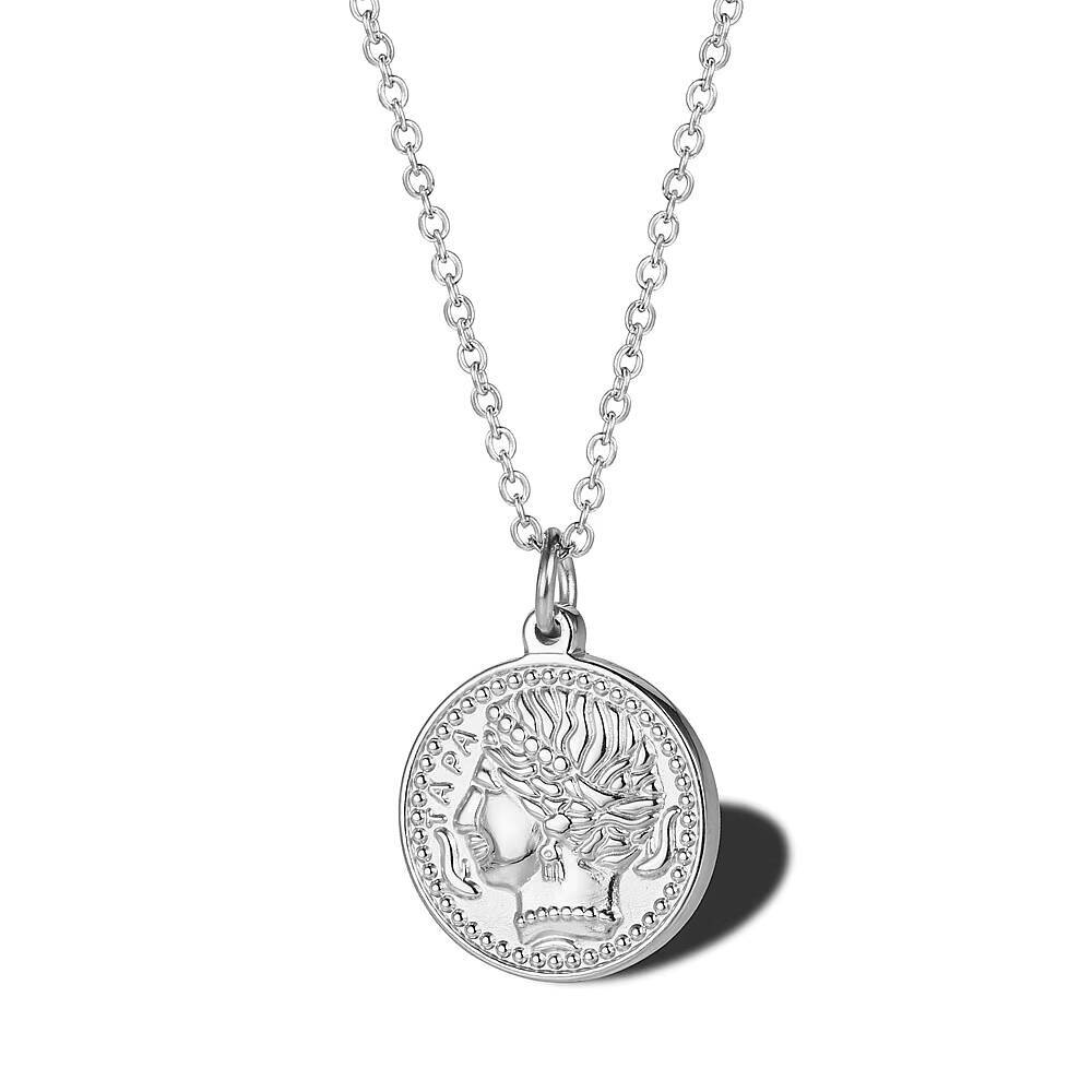 สร้อยคอจี้เหรียญพระราชินีเอลิซ - Coin Necklace Delicate บทวิจารณ์และราคา