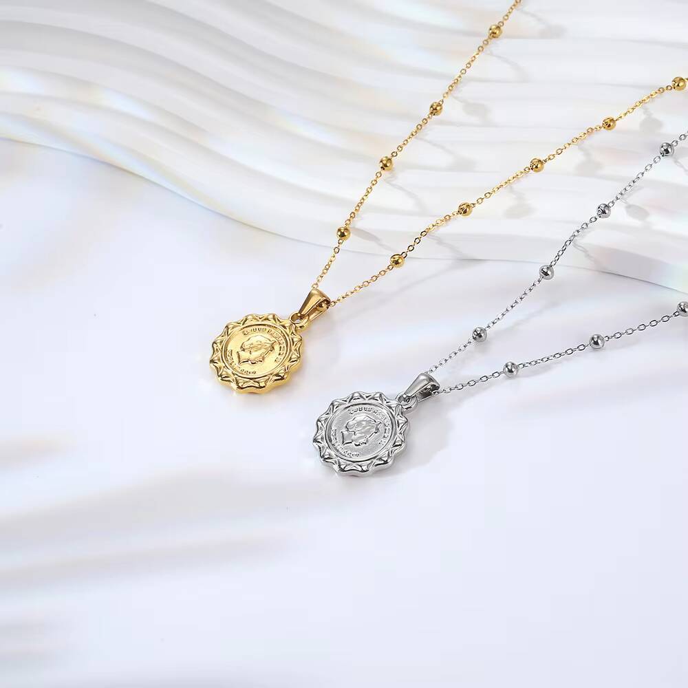 สร้อยคอจี้เหรียญคิวปิดนางฟ้า ด - Coin Necklace Delicate บทวิจารณ์และราคา