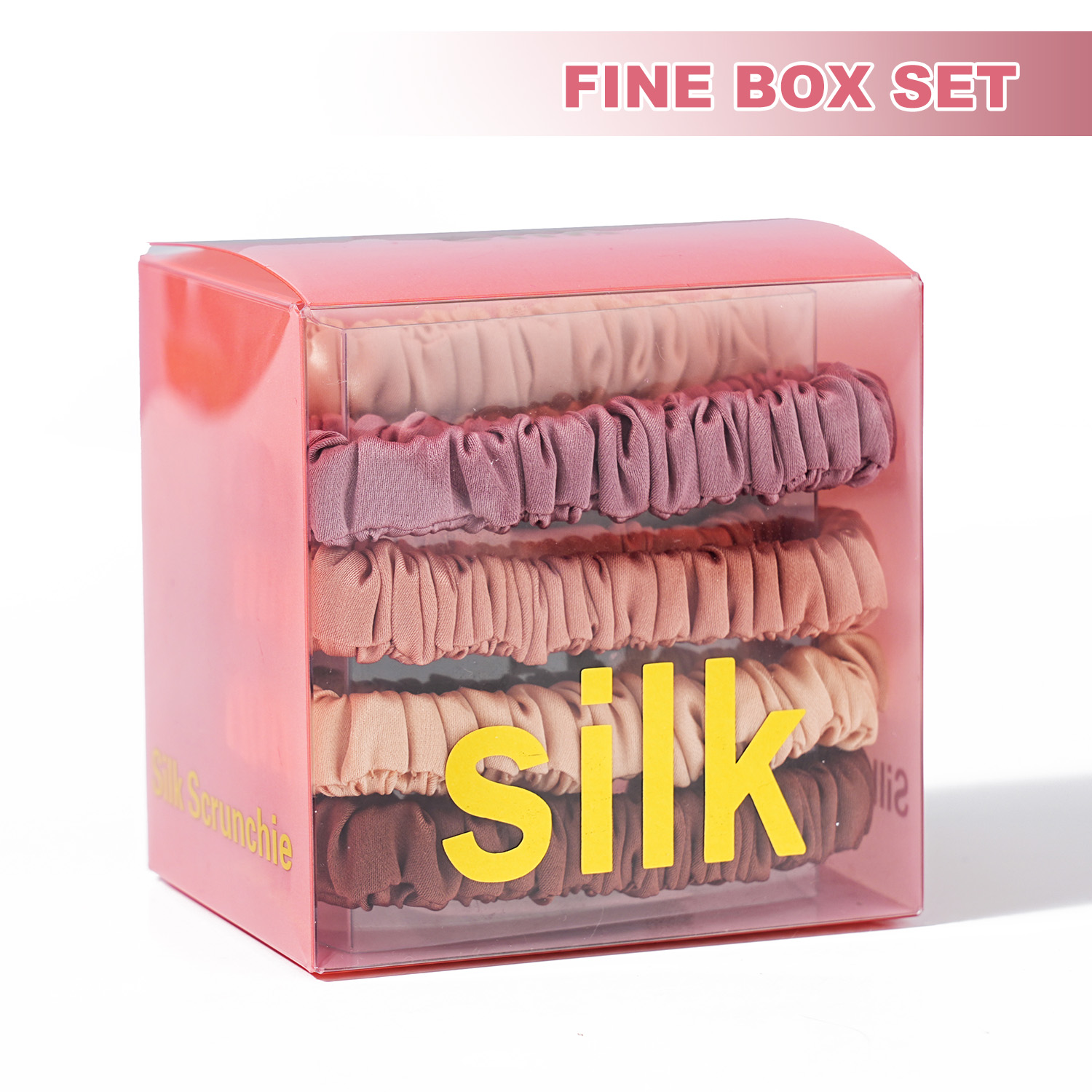 8 ชิ้น/เซ็ต 100% Pure Mulberry - Scrunchie Satin Set บทวิจารณ์และราคา