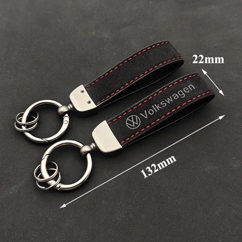 พวงกุญแจหนังกลับแท้ ประดับโลโก - Women'S Golf Accessories บทวิจารณ์และราคา