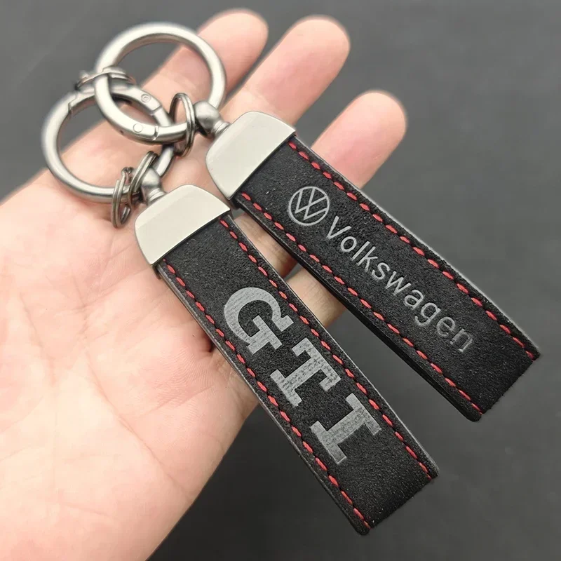 พวงกุญแจหนังกลับแท้ ประดับโลโก - Women'S Golf Accessories บทวิจารณ์และราคา