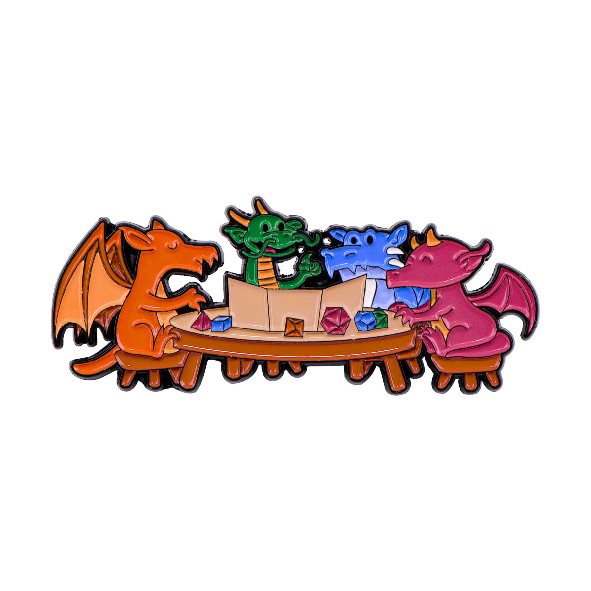Game Dice Enamel Pin Dragon Ba - Women Accessories Picture บทวิจารณ์และราคา