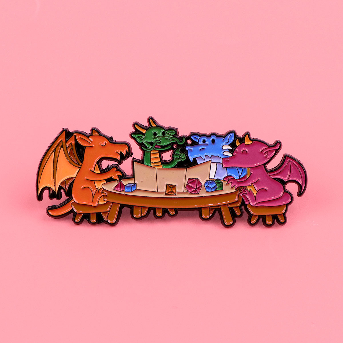 Game Dice Enamel Pin Dragon Ba - Women Accessories Picture บทวิจารณ์และราคา