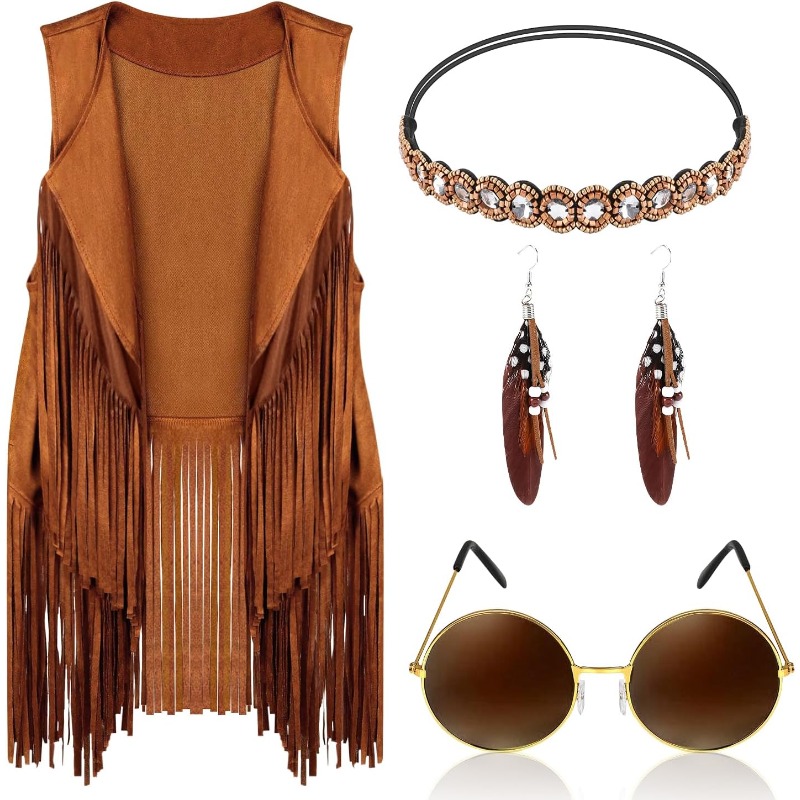 5 ชิ้น อุปกรณ์เสริมชุดฮิปปี้สำ - Women'S Accessories In The 70S บทวิจารณ์และราคา