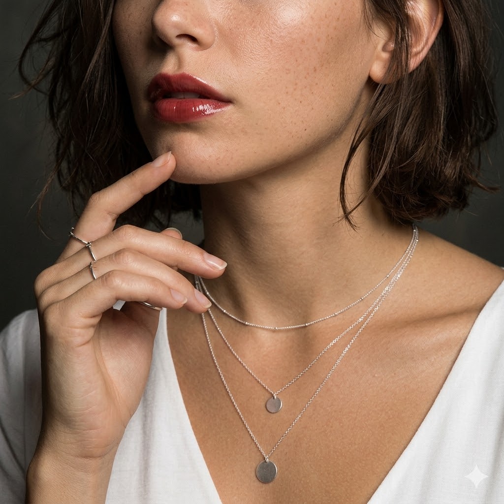 สร้อยคอชุบทอง 14K ดีไซน์เรียบห - Coin Necklace Delicate บทวิจารณ์และราคา