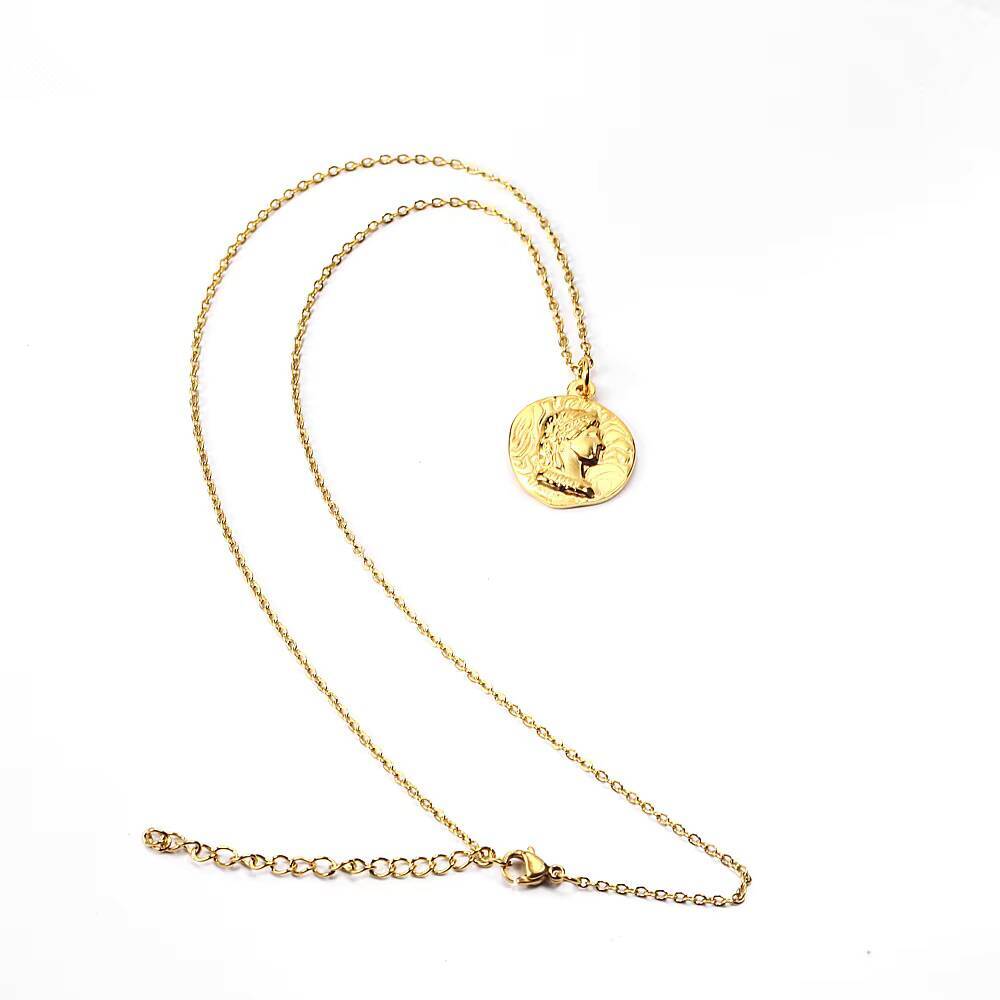 สร้อยคอแฟชั่นเหรียญรูปพระราชิน - Coin Necklace Delicate บทวิจารณ์และราคา
