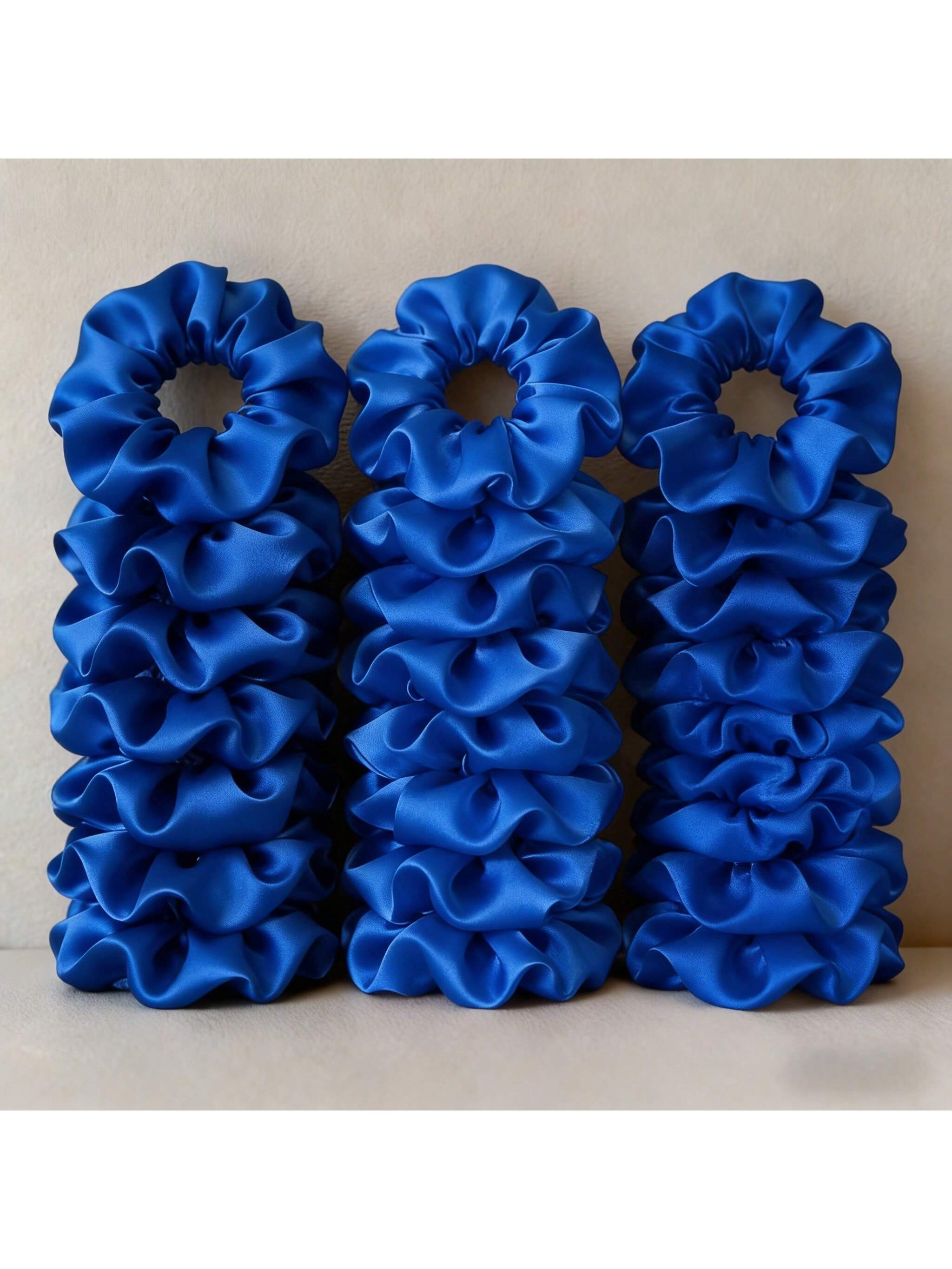 ชุดยางมัดผมผ้าซาตินสีพื้น 12/2 - Scrunchie Satin Set บทวิจารณ์และราคา