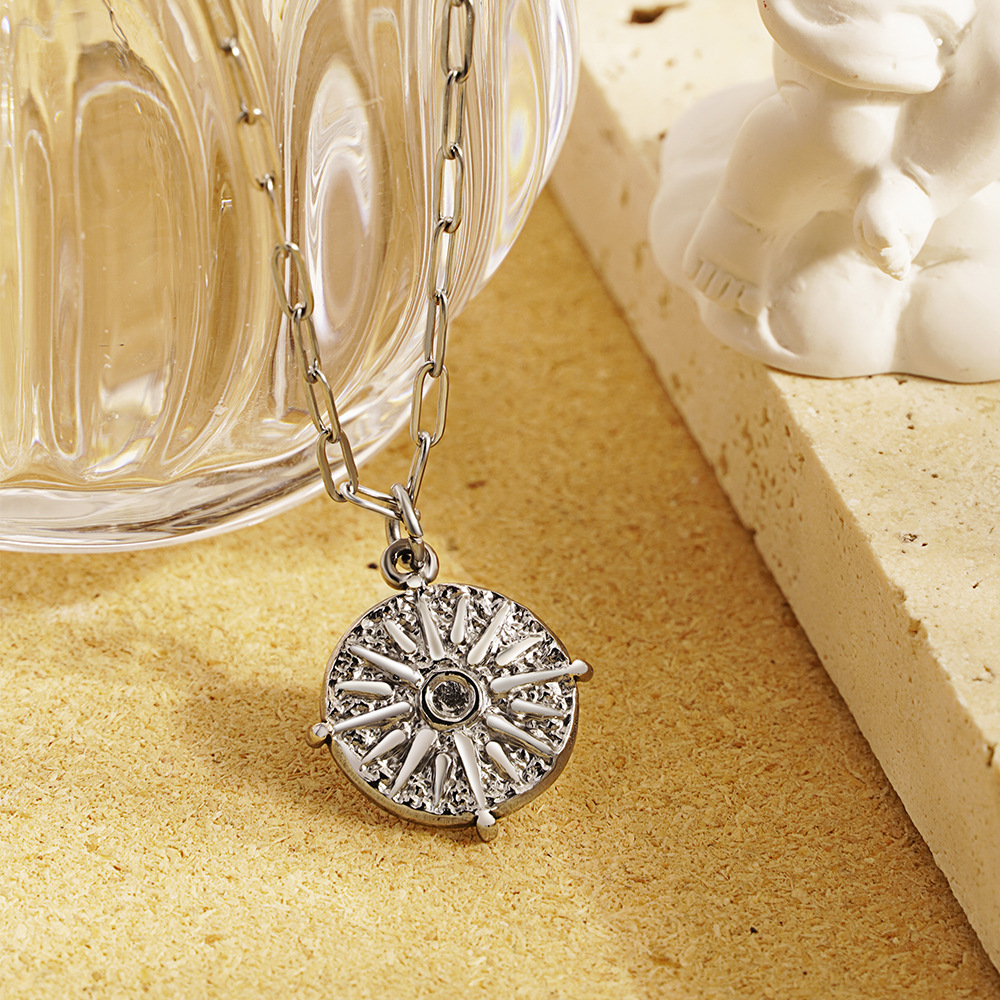สร้อยคอจี้เหรียญดวงอาทิตย์ทรงก - Coin Necklace Delicate บทวิจารณ์และราคา