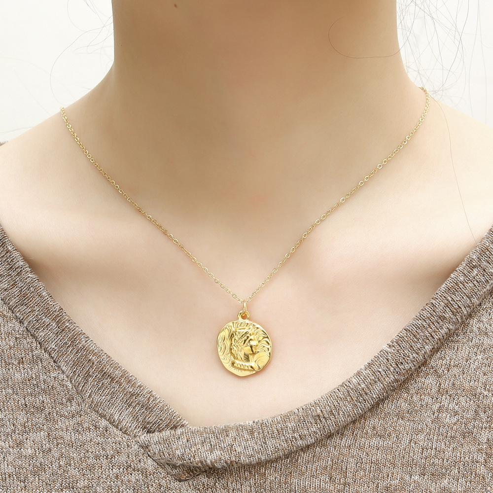 สร้อยคอแฟชั่นลายเหรียญพระราชิน - Coin Necklace Delicate บทวิจารณ์และราคา