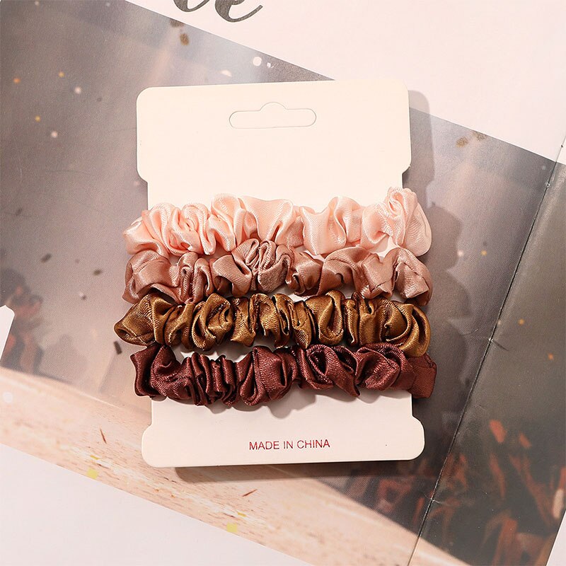 ชุดที่รัดผมขนาดเล็กสำหรับผู้หญ - Scrunchie Satin Set บทวิจารณ์และราคา