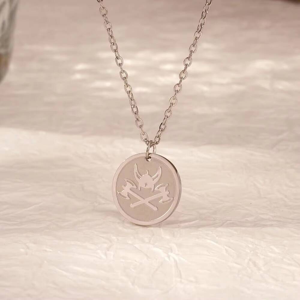 จี้รูปขวานไวกิ้งชุบทอง สร้อยคอ - Coin Necklace Delicate บทวิจารณ์และราคา