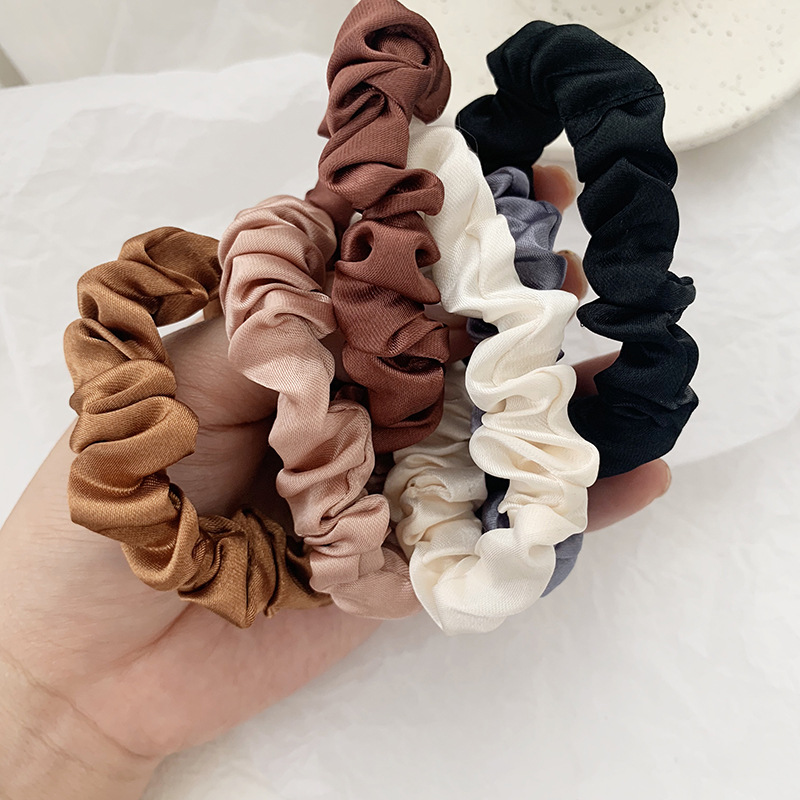 1 ชุดซาตินผ้าไหมสี Scrunchies  - Scrunchie Satin Set บทวิจารณ์และราคา
