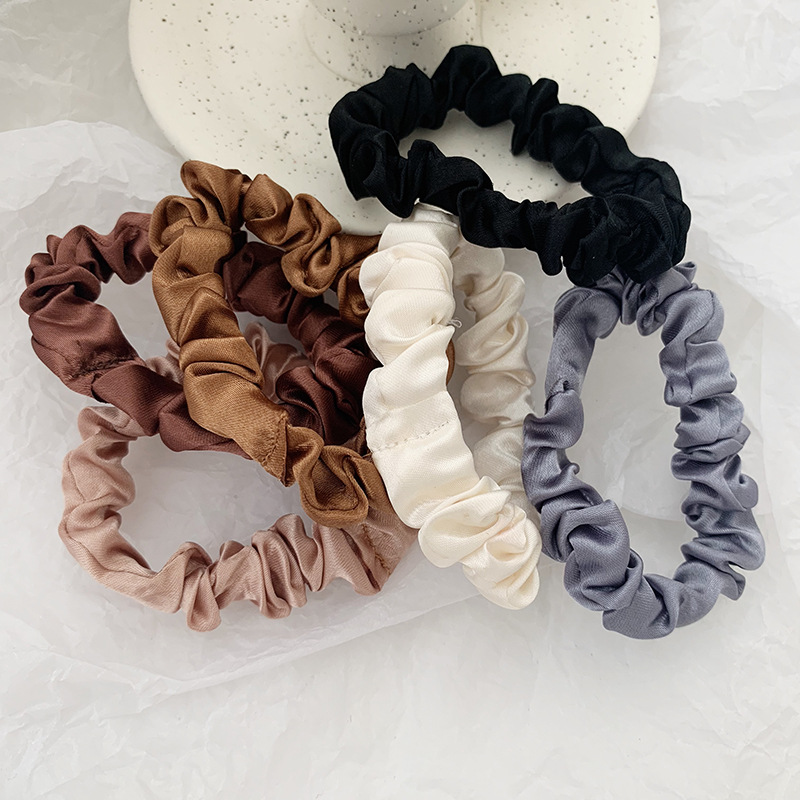1 ชุดซาตินผ้าไหมสี Scrunchies  - Scrunchie Satin Set บทวิจารณ์และราคา