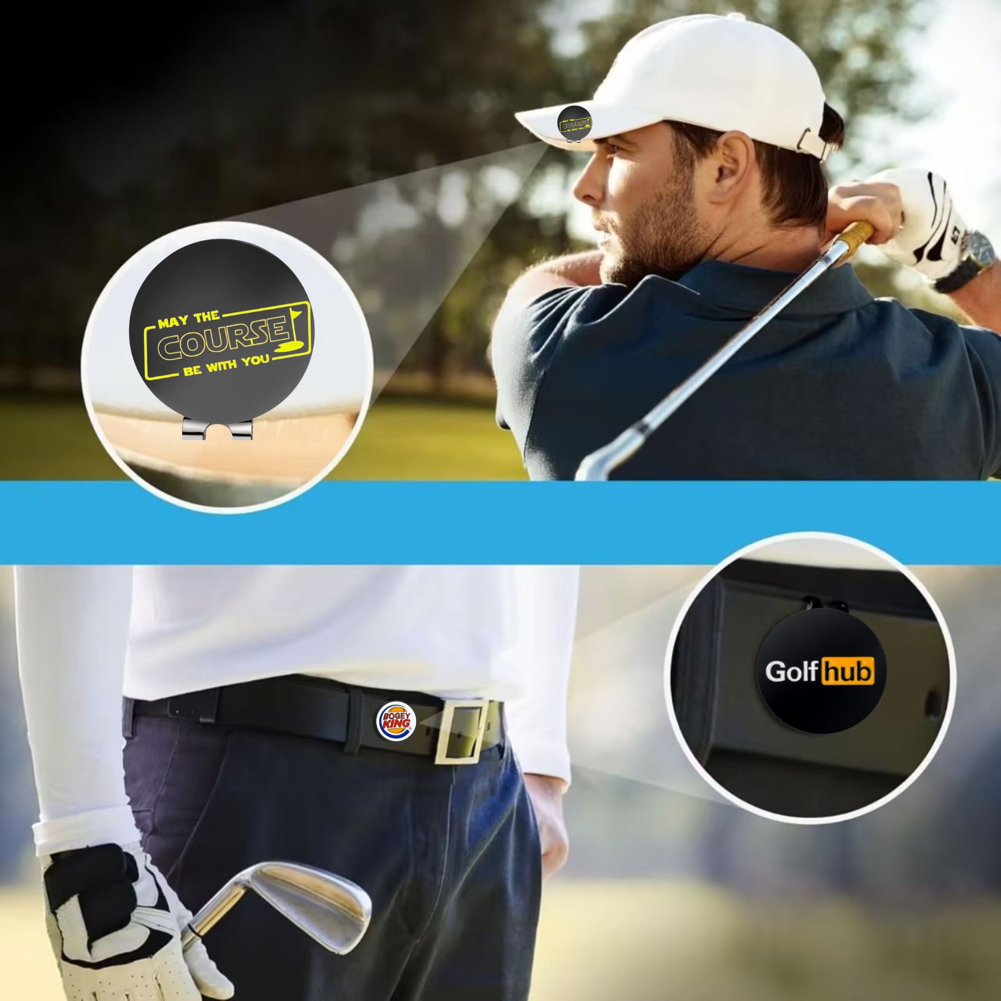 ที่หนีบหมวกแม่เหล็กแบบตลก 3 ชิ - Women'S Golf Accessories บทวิจารณ์และราคา