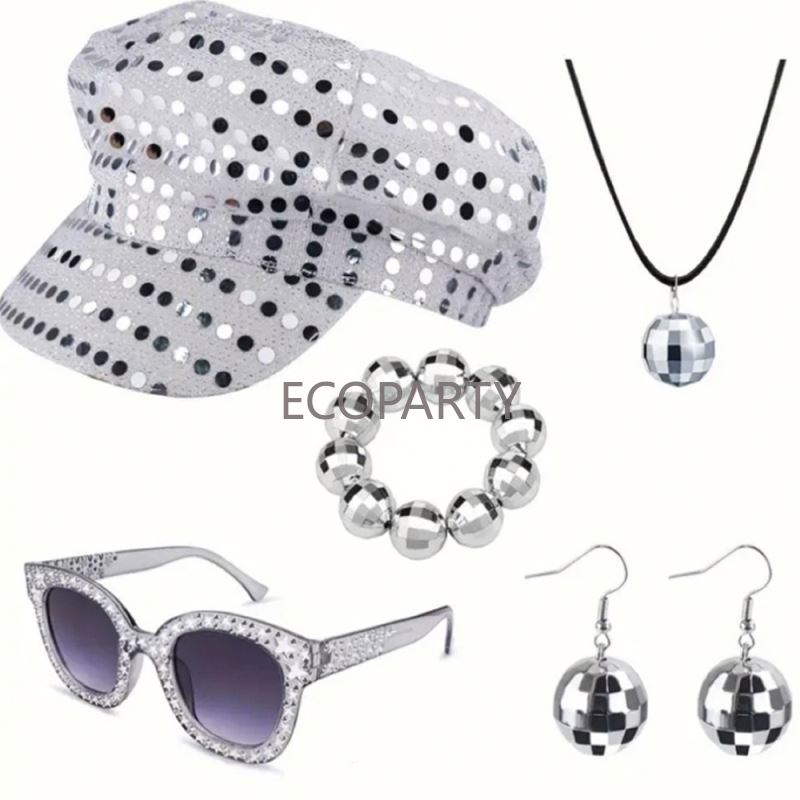 2024 3PCS/5PCS 70S Discoเครื่อ - Women'S Accessories In The 70S บทวิจารณ์และราคา