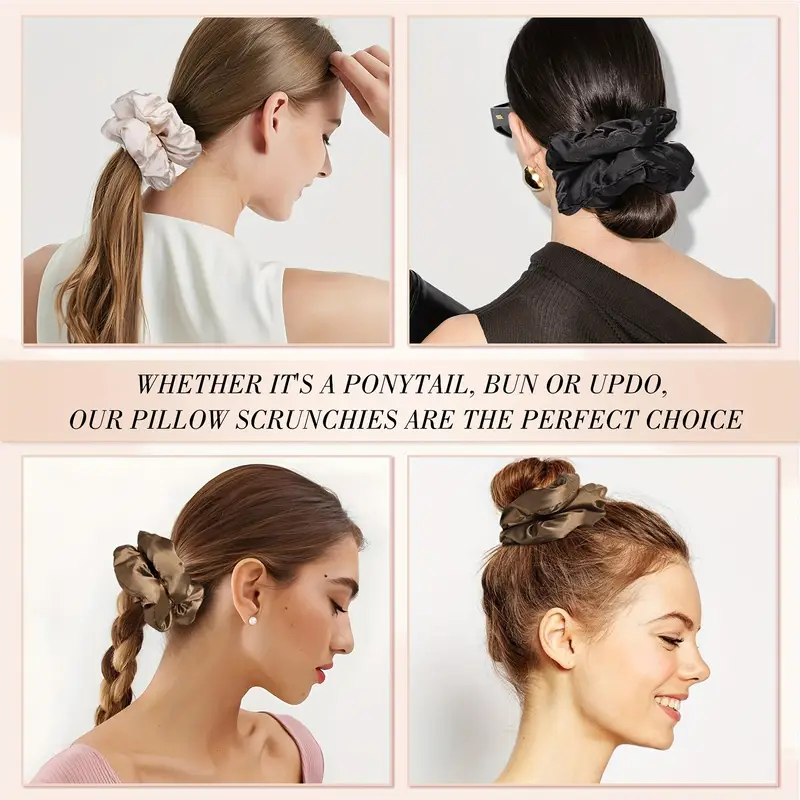 ยางมัดผมผ้าซาตินเนื้อนุ่ม 16 ช - Scrunchie Satin Set บทวิจารณ์และราคา