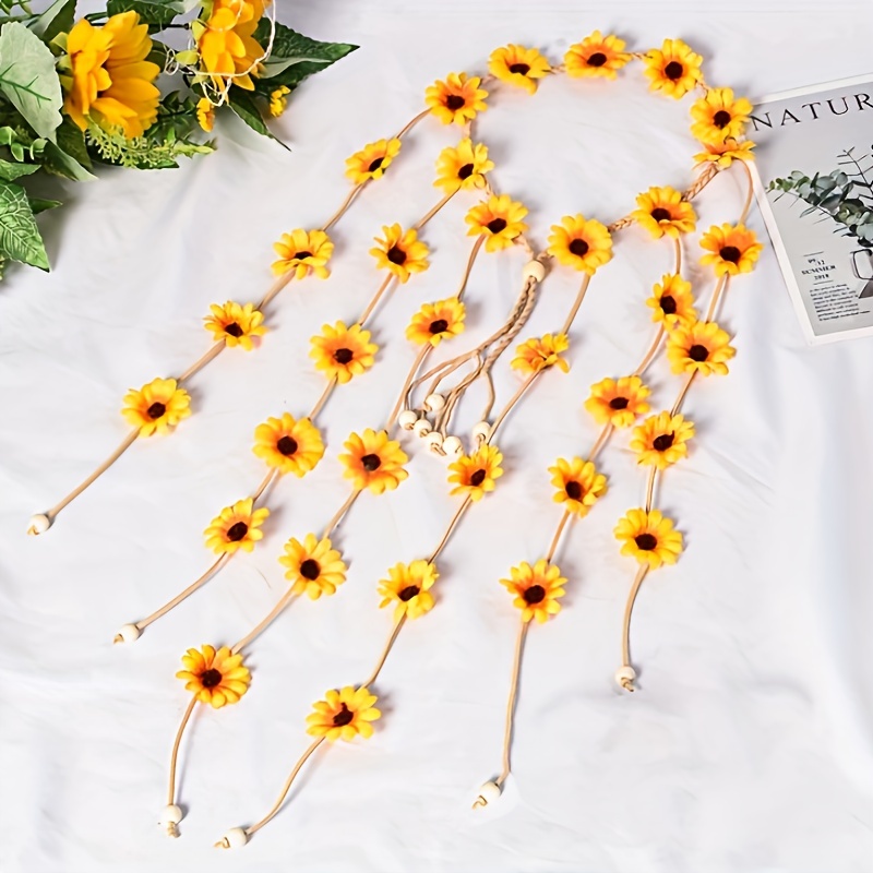 ที่คาดผมดอกไม้ฮิปปี้ มงกุฎดอกไ - Women'S Accessories In The 70S บทวิจารณ์และราคา