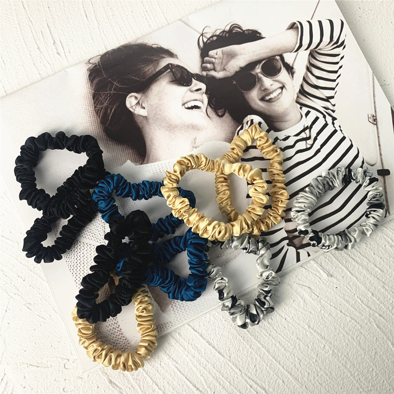 3PCS 100% ผ้าไหมผม Skinnies Sc - Scrunchie Satin Set บทวิจารณ์และราคา