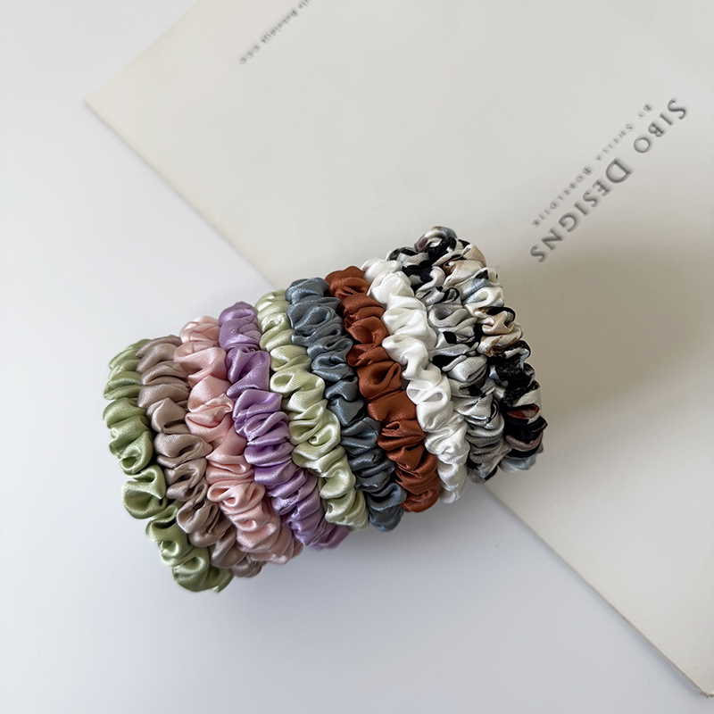 3PCS 100% ผ้าไหมผม Skinnies Sc - Scrunchie Satin Set บทวิจารณ์และราคา