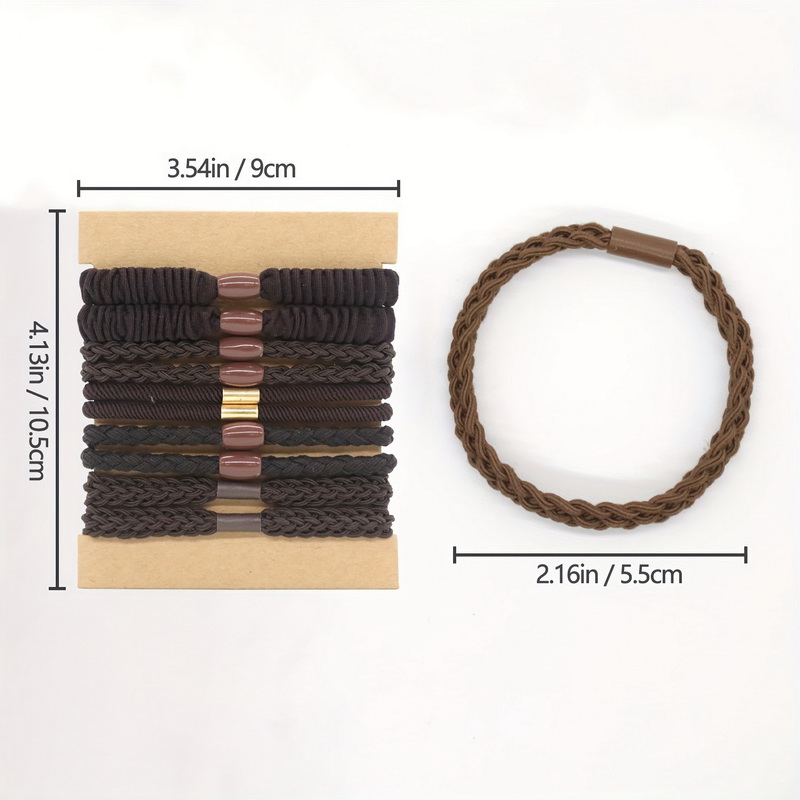 ยางรัดผมผู้หญิงแบบยืดหยุ่น 10  - Scrunchie Satin Set บทวิจารณ์และราคา