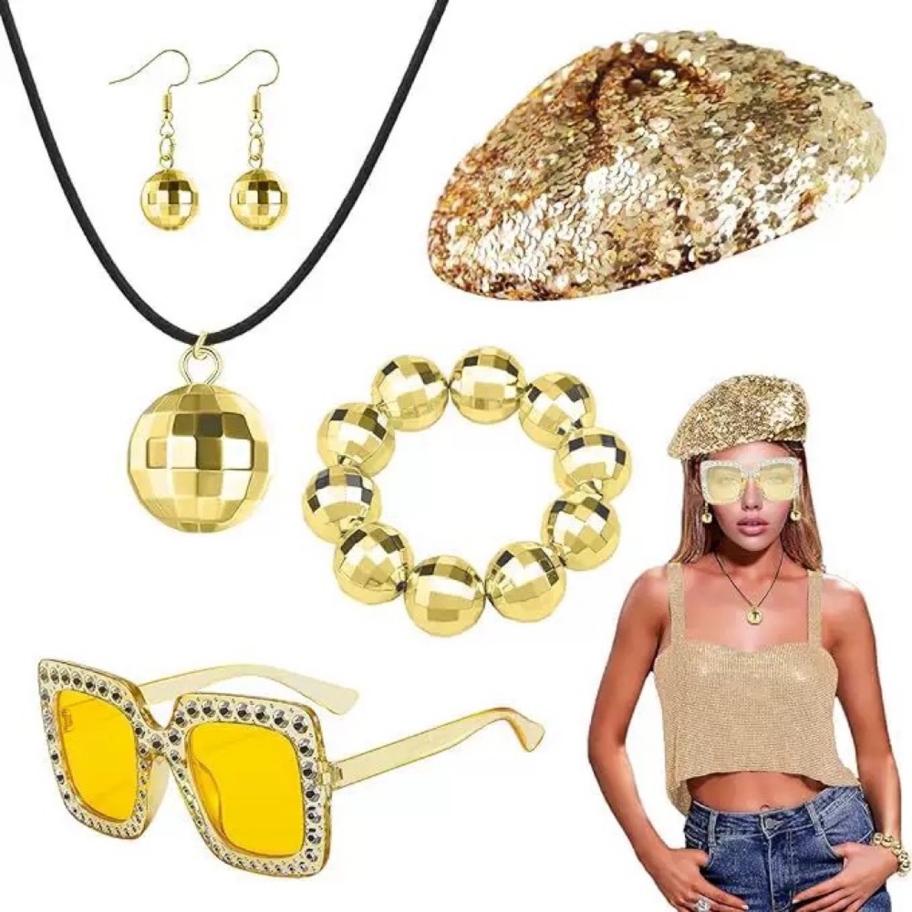 ชุดเครื่องประดับดิสโก้สไตล์ยุค - Women'S Accessories In The 70S บทวิจารณ์และราคา