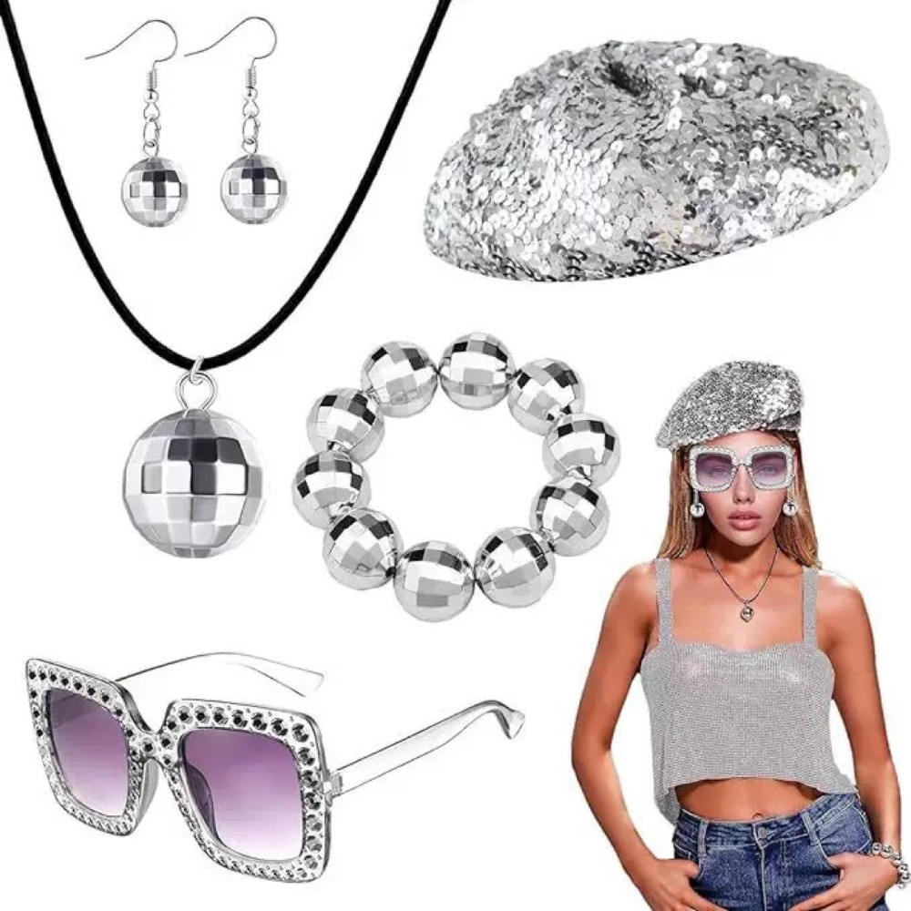 ชุดเครื่องประดับดิสโก้สไตล์ยุค - Women'S Accessories In The 70S บทวิจารณ์และราคา