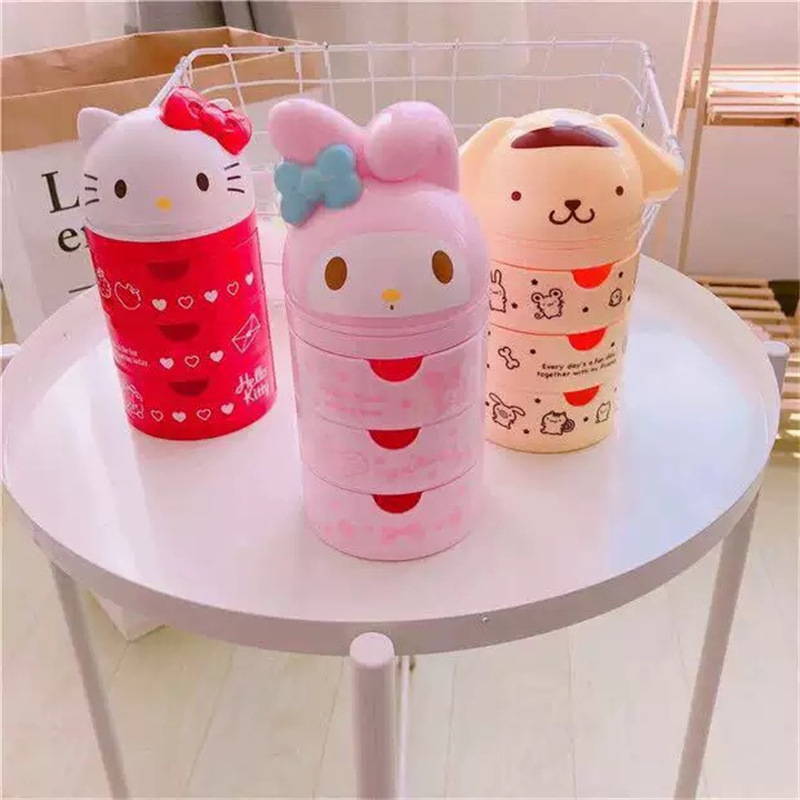 กล่องเก็บของแบบ 3 ชั้นลายการ์ต - Women Accessories Gift Box บทวิจารณ์และราคา